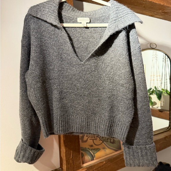 Treasure & Bond Oversized Johnny Collar Sweater - Picture 2 of 2